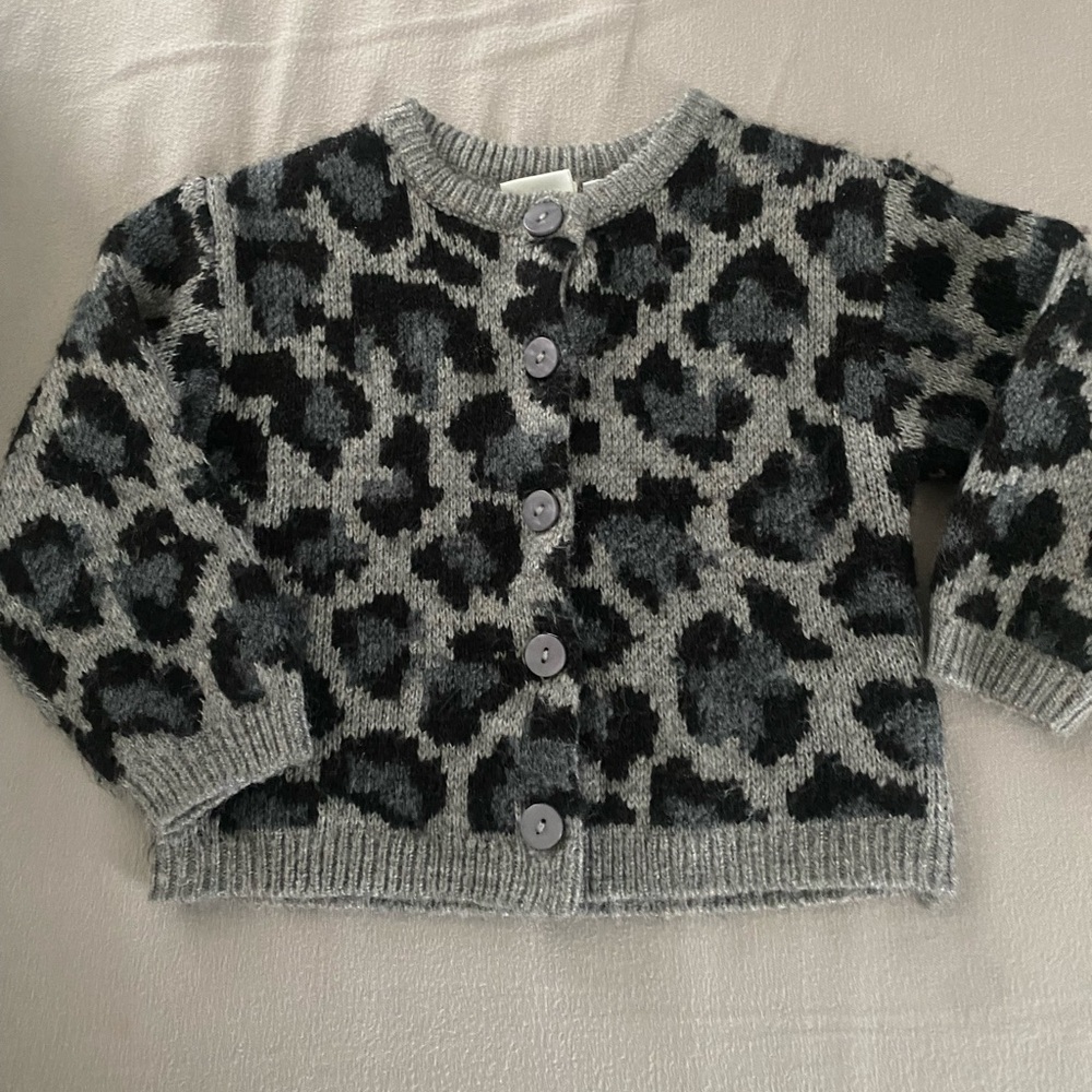 Zara toddler Leopard print cardigan